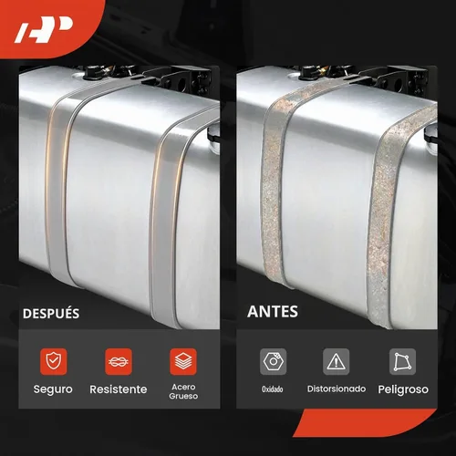 Vista 6 de A-Premium Correas de depósito de combustible compatibles con Ford F-150 2004-2008 F-250 2004-2006 2-PC Set