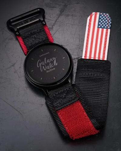 Vista 5 de Correa de reloj de liberación rápida para Samsung Galaxy Watch 7/6/5/5 Pro/4/3/Gear S3/S2/Active 2, correa de nailon para Amazfit GTS 4/4