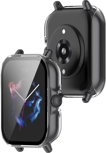 Vista 2 de TenCloud Fundas compatibles con Amazfit GTS 3 Protectores de TPU suave resistente a los arañazos Funda protectora de pantalla para Amazfit GTS 3