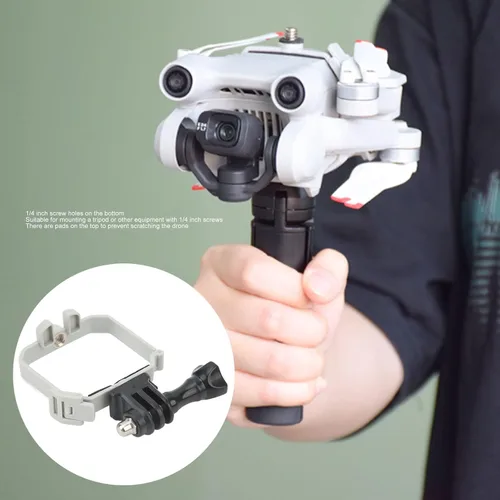 Vista 4 de Soporte para cámara de dron, soporte de extensión ligero de 1.27 oz ABS para fotografía aérea, vlogging y cine
