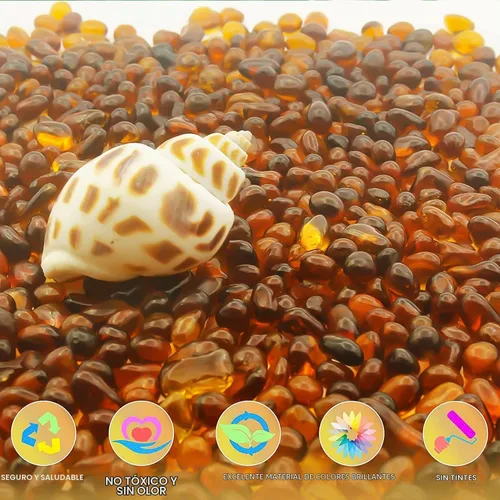Vista 6 de Keedolla Piedras de Mar de Cristal de Acuario, Grava de Tanque de Peces de 6-9mm, Roca de Mármol para Acuario, Tanque de Peces y Tortugas, Relleno