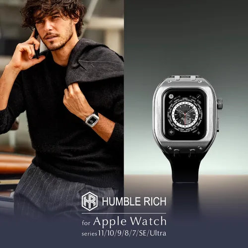 Vista 14 de Humble Rich WBB0289-001 Reloj clásico, negro, plateado
