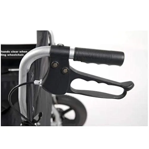 Vista 9 de Everest & Jennings - Silla de ruedas de transporte bariátrico, silla plegable extra ancha con asiento de 24 pulgadas para adultos y personas mayores