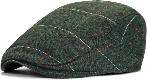 Vista 8 de Xinveen Sombreros de Repartidor para Hombres de Invierno Planos Ivy Gatsby Gorra Irlandesa de Taxista Ivy de Conducir de Caza
