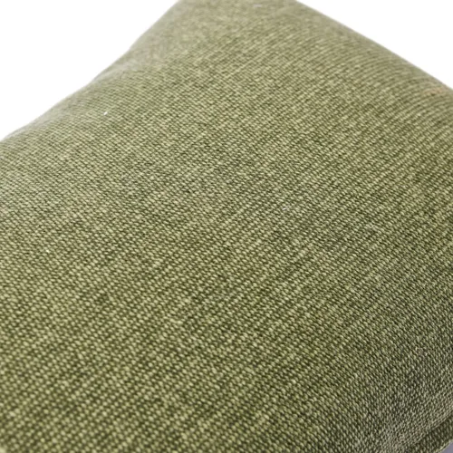 Vista 4 de Creative Co-Op Funda de almohada lumbar de lona tejida, 12 x 20 pulgadas, color verde salvia