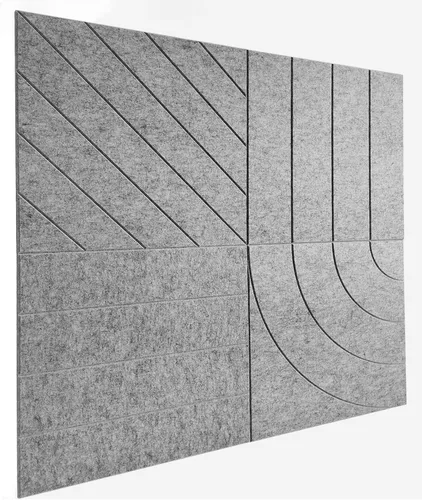 Vista 38 de Paneles acústicos cuadrados de 11.18 pulgadas, paquete de 12 paneles de pared que absorben el sonido, azulejos decorativos de fieltro insonorizados