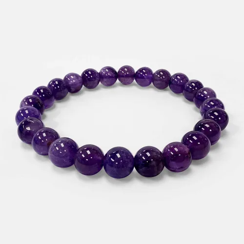 Vista 3 de Gem Avenue Handmade Round Bead Stretch Bracelet Unisex Natural Stone Beaded Jewelry for Men & Women, Elastic Wristband for Daily Wear