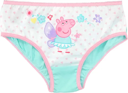 Vista 4 de Peppa Pig Ropa interior para niñas, paquete de 5 Bragas para niñas Ropa interior de algodón para niños