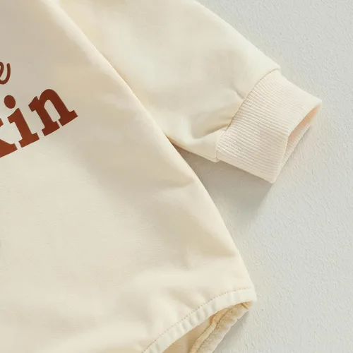 Vista 6 de Ropa de Pascua para bebé recién nacida, con bordado de conejo, sudadera con burbujas, traje de bebé niña
