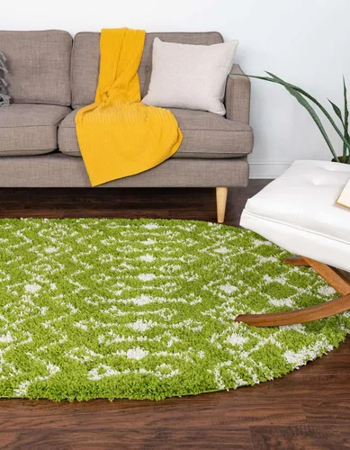 Vista 22 de Unique Loom Moroccan Trellis Shag Collection - Alfombra de área - Meknes (2 pies 2 pulgadas x 3 pies 1 pulgada, rectangular, marrón claro/marfil)
