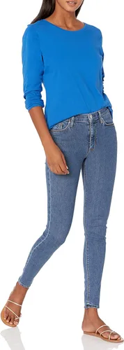 Vista 4 de Tienda Essentials - Camiseta de manga larga con cuello redondo para mujer