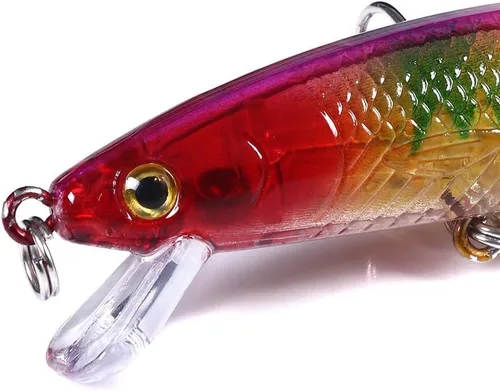 Vista 5 de Kit de señuelos de pesca Minnow Popper Crank Baits Freshwater Bass Fishing Baits Set