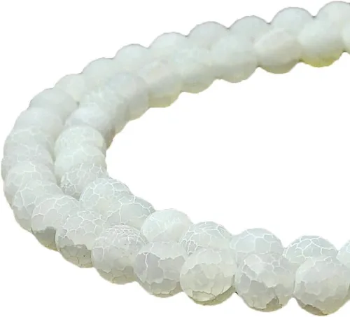 Vista 27 de Cuentas naturales de jade africano rojo redondo para hacer joyería, cuentas sueltas para pulseras y collares (4 mm)