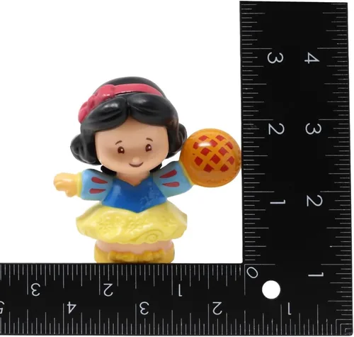 Vista 7 de Pieza de repuesto para el paquete de figuras de princesa Fisher-Price GKG98 ~ Figura de repuesto blanca como la nieve ~ Sosteniendo un pastel ~