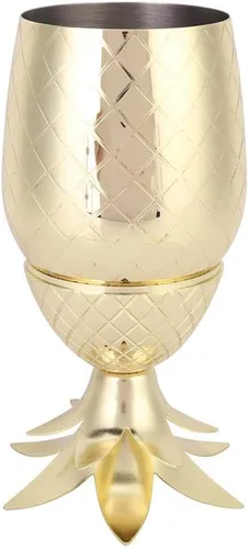 Vista 2 de Coctelera, elegante mezclador de bebidas para bar en casa, acero inoxidable, chapado en oro, 1 pieza