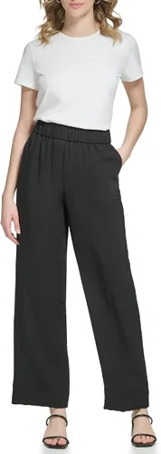 Vista 2 de Calvin Klein Pantalón tejido de pierna ancha en talla grande para mujer