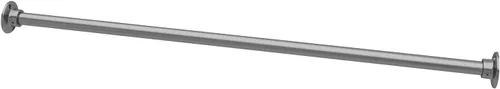 Vista 10 de Naiture - Barra de cortina de ducha recta de acero inoxidable de 36 pulgadas, acabado negro One-Piece Rod, Cut to Fit, Rustproof, Heavy-Duty Zinc