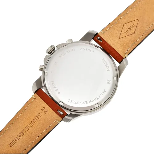 Vista 5 de Fossil Grant - Reloj cronógrafo de cuarzo de acero inoxidable para hombre Cronógrafo movimiento de cuarzo