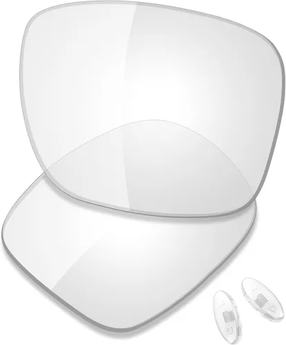 Vista 17 de SAUCER Premium Replacement Lenses & Nosepads for Oakley Holbrook Ti OO6048 UV400 Protection, Anti-Scratch, Precise Fit