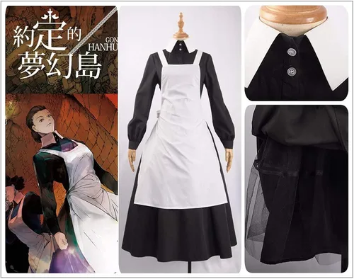 Vista 6 de Cos-Love The Promised Neverland Isabella Disfraz de cosplay Grace Field Maid Uniforme para mujer