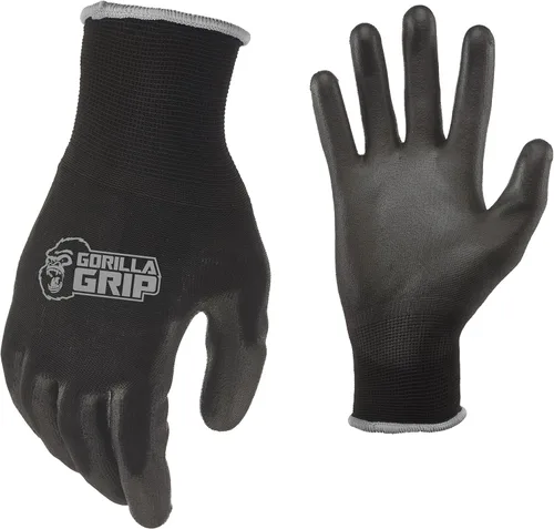 Vista 5 de Guantes de trabajo Gorilla Grip, agarre máximo sin deslizamiento para todo uso, guantes para hombres, superiores en condiciones húmedas, secas