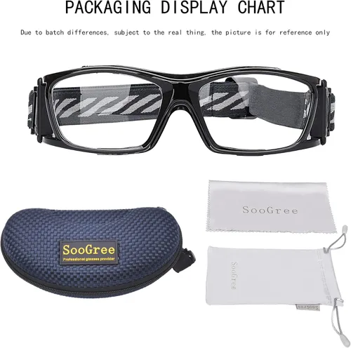 Vista 7 de SooGree Sports Goggles Racquetball Glassess Basketball Football Soccer Goggles for Men & Women Adjustable Strap
