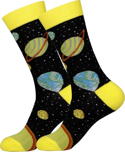 Vista 5 de xiaomaizi Calcetines de vestir divertidos y coloridos para hombre, divertidos y locos, casuales, talla 7-13