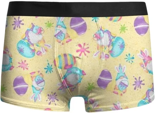 Vista 3 de Happy Easter Day Men Boxer Briefs Easter Egg Printed Underwear Comfort Soft Boxer Briefs