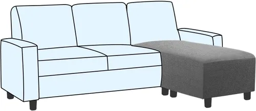 Vista 59 de H.VERSAILTEX Funda Deslizable para Otomana Rectangular Ajuste de Longitud 29"-34" Reposapiés Fundas Deslizables para Sofá Funda para Taburete