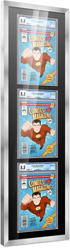 Vista 110 de Poster Palooza Marco de cómics con paspartú para 1 cómic de grado CGC, CBCS o PGX, marco de cómic de bronce para cómic de 8.125 x 13 pulgadas