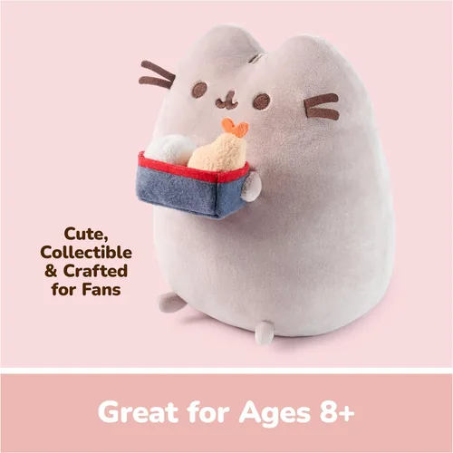 Vista 6 de GUND Pusheen Bento Box Snackable - Juguete de peluche de 9.5 pulgadas
