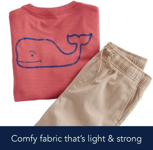Vista 4 de vineyard vines Boys' Short Sleeve Vintage Whale Pocket T-Shirt