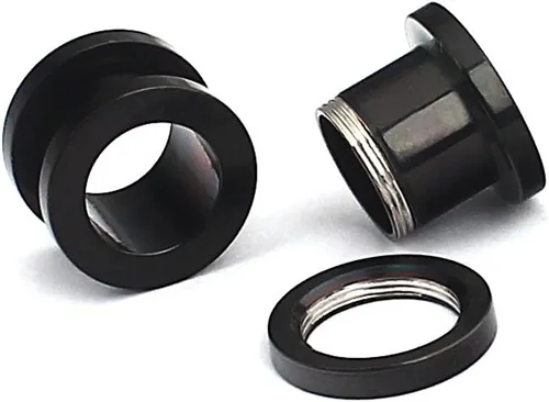 Vista 3 de Ruifan kit de 16 expansores de acero quirúrgico, 8 pares, 14 g - 00 g (1.6 mm-10 mm)