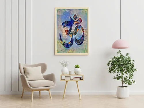 Vista 6 de AUM Wall Art, OM Home Decor, zen art, Yoga Decor Yoga art print, Spiritual Art Wall Decor, Meditation Yoga Decor,Yoga gifts