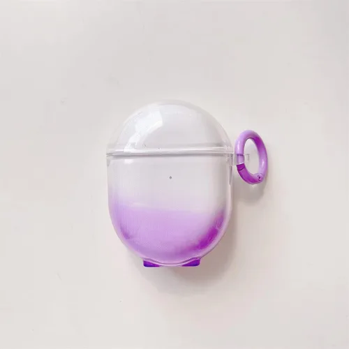 Vista 9 de Cubierta protectora transparente transparente de TPU suave de color degradado compatible con auriculares Xiaomi Redmi Buds 4, funda protectora