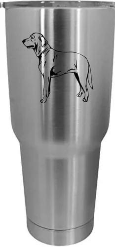 Vista 350 de Cairn Terrier - Vaso grabado con temática de perro, 30 onzas