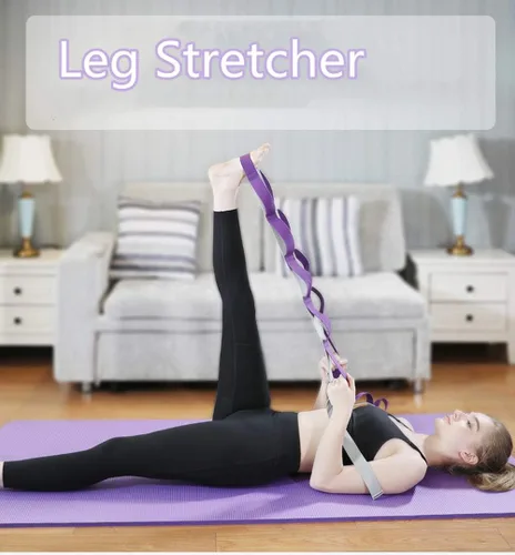 Vista 5 de TOCO FREIDO Correa Elástica para la Cintura, la Parte Posterior y las Piernas/Banda de Fitness para Yoga, Entrenador de Asistencia para Estiramiento