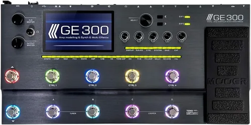 Vista 9 de MOOER Procesador de múltiples efectos GE250 con bucle FX, captura de tono, función MIDI, ecualizador global, máquina de batería, looper estéreo