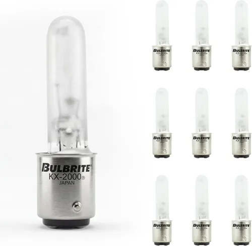 Vista 6 de Bulbrite 473261 KX60FR/DC KX-2000 KX-2000 KX60FR/DC regulable KX-2000 T3, base de bayoneta DC, escarcha (paquete de 4)