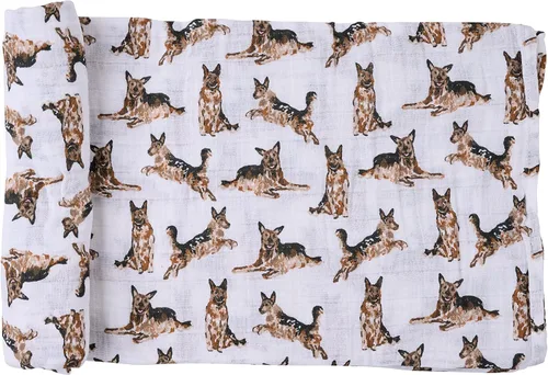 Vista 17 de Mud Pie Manta para Bebé con Diseño de Raza de Perro, Corgi, 47" x 47