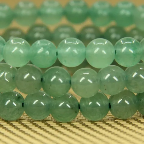 Vista 4 de Pulsera elástica hecha a mano con gemas semipreciosas de 1564 de pulgada con cuentas redondas de 7 pulgadas, unisex