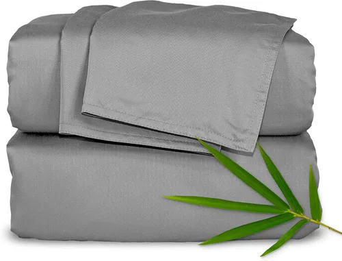 Vista 14 de Pure Bamboo Sábanas Twin, Juego de Sábanas de Cama de Viscosa 100% Orgánica Genuina Derivada de Bambú, Lujosamente Suaves y Refrescantes, Doble