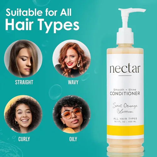 Vista 5 de World Amenities Nectar Pump Bottle Hair Conditioner - Acondicionador hidratante para el cuidado del cabello - Acondicionador desenredante
