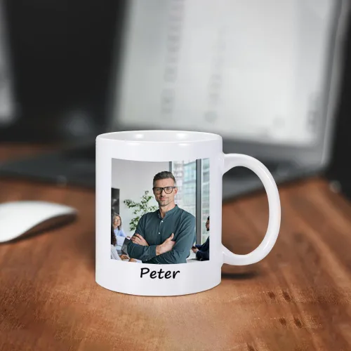 Vista 2 de Regalo de jefe personalizado para mujeres y hombres, taza del mejor jefe del mundo, regalo de cumpleaños para el mejor jefe, regalos del día