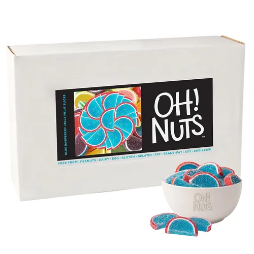 Vista 13 de Oh! Nuts Jelly Fruit Slices - Caramelos grandes surtidos de azúcar, bolsa a granel de 5 libras Confitería tradicional de gomitas masticables