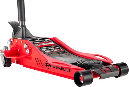 Vista 7 de Powerbuilt Xtra Gato de Suelo de Perfil Bajo para Vehículos con Barra de Seguridad, Gato Extra Bajo para Automóvil - Capacidad de Carga de 2