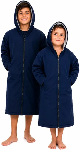 Vista 8 de MACAR Parka de natación impermeable con forro polar, ideal para actividades junto a la piscina y al aire libre
