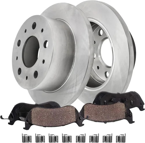 Vista 29 de Detroit Axle - Pinzas de freno traseras para el lado del pasajero + pastillas de freno de cerámica con herramientas de repuesto para Acura CL TL