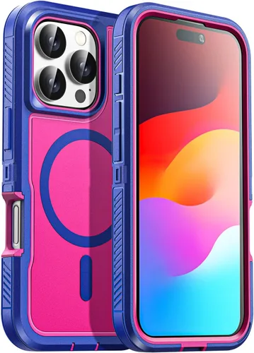 Vista 36 de AICase Funda para iPhone 13 Pro Max [compatible con Magsafe], protección magnética resistente contra caídas, cuerpo completo, a prueba de golpes, a