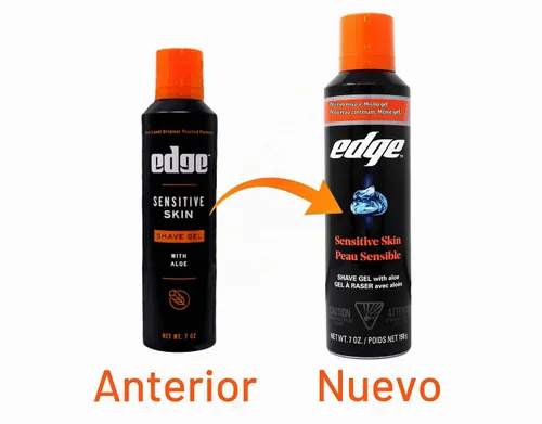 Vista 2 de Edge Gel de afeitado para hombres pieles sensibles, 7 onzas (paquete de 6) Edge